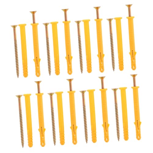 LIFKOME 50 Sätze Teiliges Dübel Selbstschneidenden Trockenbauschrauben und Kunststoffdübeln für Wandbefestigung Stabile Montage und Anwendung bei Dekoration und Bauprojekten von LIFKOME