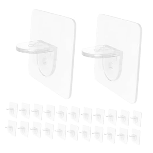 LIFKOME 50 Stück Kleiderschrankregal Regalhalterung Regalträger Stift Möbeltrennwand Unterstützung Möbelregal Stifte Trennwandstift Für Möbel Regalhalterung Halter Stift Abs Transparent von LIFKOME