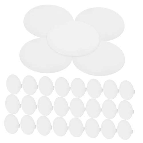 LIFKOME 50 Stück Möbel Lochstopfen Kunststoff Abdeckkappen Rund Weiß Schraubenloch Abdeckung Für Schränke Kleiderschränke Tische Effizient Lochabdeckung Einfach Montage von LIFKOME