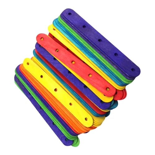 LIFKOME 50 Stück Teiliges Bunte Jumbo holzstäbchen mit Löchern Glatte Oberfläche ohne Splitter Farbige Holzstäbe für DIY Bastelprojekte für Schule Gruppenaktivitäten und Kreative Designs LIFKOME 50 Stück Teiliges Bunte Jumbo holzstäbchen mit Löchern Glatte Oberfläche ohne Splitter Farbige Holzstäbe für DIY Bastelprojekte für Schule Gruppenaktivitäten und Kreative Designs von LIFKOME