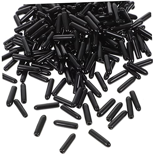 LIFKOME 500 Stück Gummikappen Schraubenabdeckungen Endkappen Sortiment Kit Schraubenschutz Kappen Schwarz aus PVC Rostbeständig für Innen Außenbereich von LIFKOME
