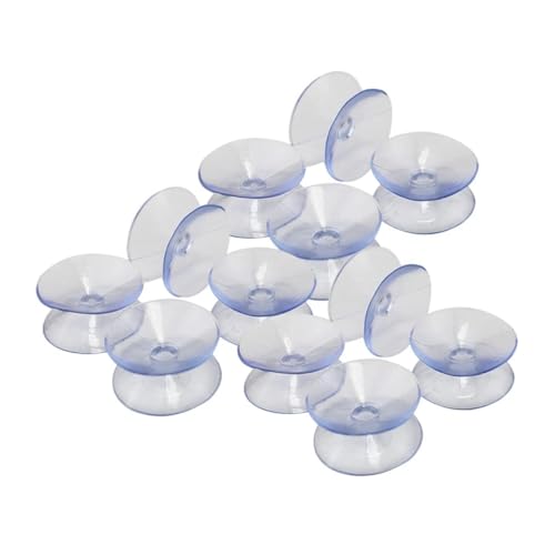 LIFKOME 50Stücke Transparente Doppelseitige Saugnäpfe Silikonpads für rutschfest für Badezimmer und Küche Selbstklebend Haken von LIFKOME