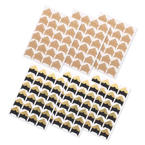 LIFKOME 6 Blätter Teiliges Fotoecken Selbstklebend Fotoecken Klebeecken für Fotos DIY Album Zubehör Gold und Kraftpapier Langlebig Haftend für Fotoalben und Bastelprojekte LIFKOME 6 Blätter Teiliges Fotoecken Selbstklebend Fotoecken Klebeecken für Fotos DIY Album Zubehör Gold und Kraftpapier Langlebig Haftend für Fotoalben und Bastelprojekte von LIFKOME