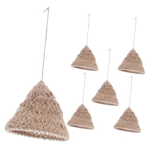 LIFKOME 6 Stück Handgewebter Boho Lampenschirme aus Geflochtenem Seil Nordischer Stil Kreative Pendelleuchten-abdeckung für Wohnzimmer Schlafzimmer Essbereich und Gastronomie LIFKOME 6 Stück Handgewebter Boho Lampenschirme aus Geflochtenem Seil Nordischer Stil Kreative Pendelleuchten-abdeckung für Wohnzimmer Schlafzimmer Essbereich und Gastronomie von LIFKOME