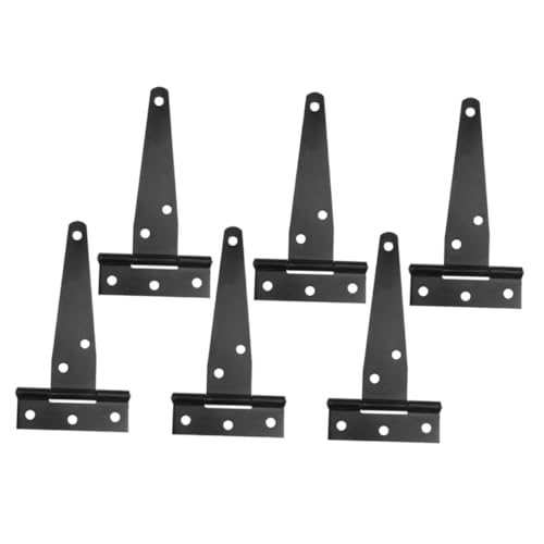 LIFKOME 6 Stück Stahlband Scharniere Schwerlast Verzinkt Schwarz Robust Langlebig Gartentor Türbeschläge Einfach Montierbar für Holz Metalltüren LIFKOME 6 Stück Stahlband Scharniere Schwerlast Verzinkt Schwarz Robust Langlebig Gartentor Türbeschläge Einfach Montierbar für Holz Metalltüren von LIFKOME
