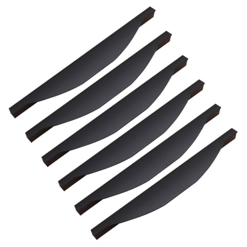 LIFKOME 6 Stück Teiliges Dunkles Möbelgriff Robustem Aluminiumlegierung Gebogenes Design mit Glatten Kanten für Schränke Kommoden Küchenschubladen und Kleiderschränke Modernes Elegantes von LIFKOME