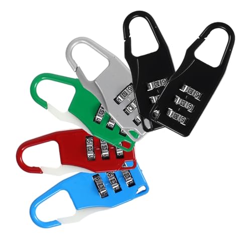 LIFKOME 6 Stück Teiliges Gepäckschloss aus Zinklegierung Zahlenschloss mit Individuell Einstellbarem Code Farblich Sortiert Schwarz Silber Rot Blau Grün Robust und Vielseitig für Koffer LIFKOME 6 Stück Teiliges Gepäckschloss aus Zinklegierung Zahlenschloss mit Individuell Einstellbarem Code Farblich Sortiert Schwarz Silber Rot Blau Grün Robust und Vielseitig für Koffer von LIFKOME