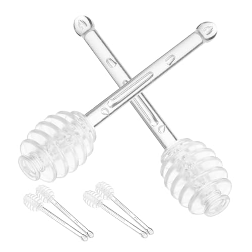 LIFKOME 6 Stück Teiliges Honiglöffel Honigstangen Rührstäbe Honigspender für Tee Küche und Hochzeit Vielseitige Honig- Sirup Marmeladenrührer Transparent Einfach zu LIFKOME 6 Stück Teiliges Honiglöffel Honigstangen Rührstäbe Honigspender für Tee Küche und Hochzeit Vielseitige Honig- Sirup Marmeladenrührer Transparent Einfach zu von LIFKOME