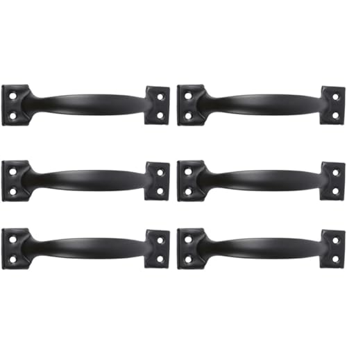 LIFKOME 6 Stück Teiliges Möbelgriff aus Eisen Retro Türgriff Vintage Stil für Schrank Kommode Gebogene Form Poliert Langlebig und Komfortabel als Türgriff Ersatzgriff von LIFKOME