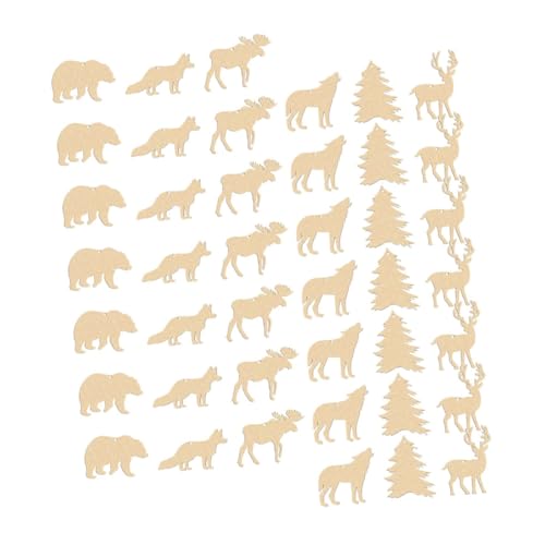 LIFKOME 60 Stück Teiliges DIY Holztiere zum Bemalen Unvollendete Holzrohlinge mit Glatter Oberfläche Kreative Waldtier Dekoration für Party und Bastelprojekte Sichere Blanko Holzfiguren LIFKOME 60 Stück Teiliges DIY Holztiere zum Bemalen Unvollendete Holzrohlinge mit Glatter Oberfläche Kreative Waldtier Dekoration für Party und Bastelprojekte Sichere Blanko Holzfiguren von LIFKOME
