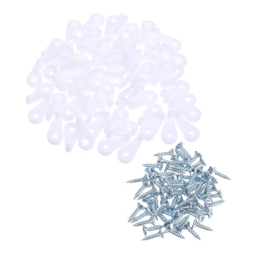 LIFKOME 60 Stück Teiliges Spiegelhalter Clips mit Schrauben Stabile Glasbefestigung für Rahmenlose Spiegel Montageclips für Schranktüren und Wände Einfache Installation Langlebige von LIFKOME