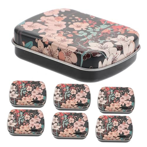 LIFKOME 6stücke Metallbox Zur Aufbewahrung Von Süßigkeiten Kleine Metalldose Mit Deckel Aus Eisenmaterial Für Lippenbalsam Kräuter Pillen Ohrringe Schmuck LIFKOME 6stücke Metallbox Zur Aufbewahrung Von Süßigkeiten Kleine Metalldose Mit Deckel Aus Eisenmaterial Für Lippenbalsam Kräuter Pillen Ohrringe Schmuck von LIFKOME