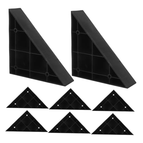 LIFKOME 8stücke Möbelbeine Kunststoff Triangular Couch Legs Wetterfest rutschfeste Füße Einfache Installation Für Sofas Schränke Und Tische Holzoptik Finish von LIFKOME