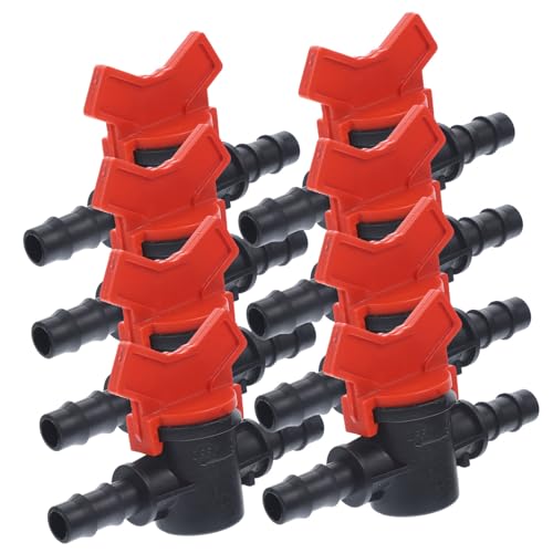 LIFKOME 8 Stück Teiliges Kugelhahn Wasserfilter Absperrventil mit Rotem Griff Hochwertige Materialqualität Einfache Installation Auslaufsicher für Bewässerung Aquarien und Poolsteuerung LIFKOME 8 Stück Teiliges Kugelhahn Wasserfilter Absperrventil mit Rotem Griff Hochwertige Materialqualität Einfache Installation Auslaufsicher für Bewässerung Aquarien und Poolsteuerung von LIFKOME