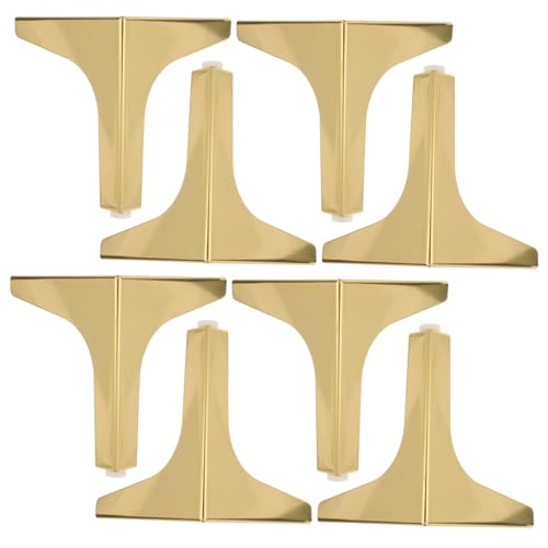 LIFKOME 8 Stück Teiliges Metallmöbelfüße Titanfarben Stabile Möbelbeine für Tv Schrank Sofa Couchtisch Badschrank Einfache Montage Langlebige Verformungsbeständige Unterstützung von LIFKOME