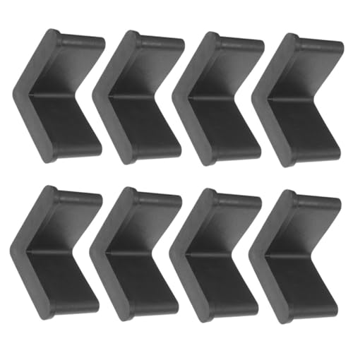 LIFKOME 8 Stück Teiliges Robuste Gummi Fußkappen für Winkelstahlmöbelbeine rutschfest Schützende Endkappen Möbelgleiter für Gartenstühle und Leitern Schwarz LIFKOME 8 Stück Teiliges Robuste Gummi Fußkappen für Winkelstahlmöbelbeine rutschfest Schützende Endkappen Möbelgleiter für Gartenstühle und Leitern Schwarz von LIFKOME