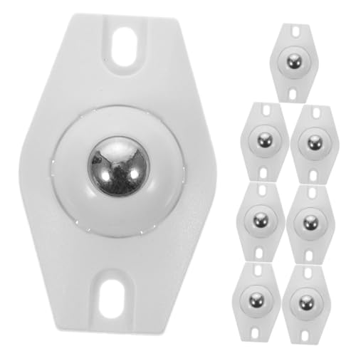 LIFKOME 8 Stück Teiliges Selbstklebende Mini lenkrollen Drehbar Robuste Kleberäder für Möbel Küchengeräte Vielseitig Einsetzbar Einfache Montage Verschleißfest Weiß von LIFKOME