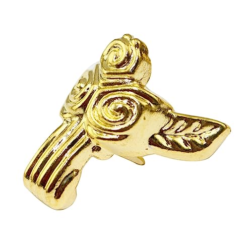 LIFKOME 8 Stück Goldene Rose Vintage Stil Zinklegierung Möbelfüße Kastenfüße Vierbeinige Sofa-stützbeine Ersatz-möbelfüße von LIFKOME