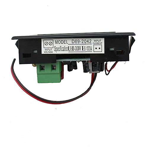 LIFKOME Ac Digitales LCD Voltmeter Amperemeter Strommessgerät mit Messbereich Hohe Genauigkeit Gleichzeitige Spannungs und Stromanzeige Geeignet für Elektrische Geräteüberwachung von LIFKOME