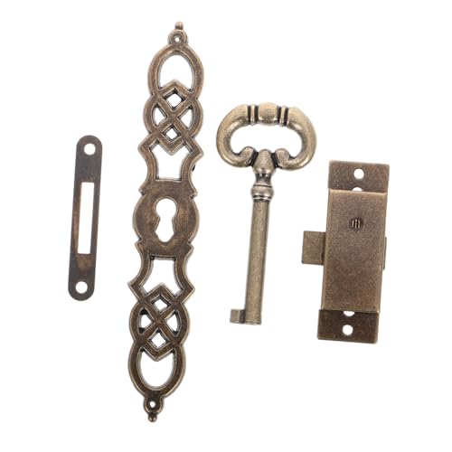 LIFKOME Antikes Metall zylinderschloss für Standuhr DIY Tür Schlüssel Scharnieren und Zylinderschloss Robuste Vintage Türbeschläge aus Metall für Uhrgehäuse LIFKOME Antikes Metall zylinderschloss für Standuhr DIY Tür Schlüssel Scharnieren und Zylinderschloss Robuste Vintage Türbeschläge aus Metall für Uhrgehäuse von LIFKOME