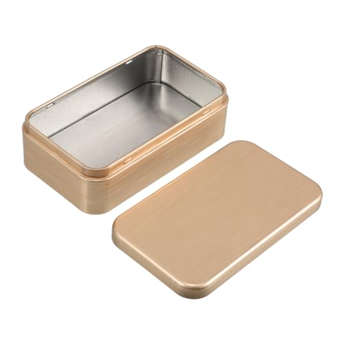 LIFKOME Aufbewahrungsbox Aus Weißblech Für Vintage-schmuck Dekorative Metallbox Mit Schutzdeckel Rechteckige Blechdose Für Schmuck Und Accessoires Minimalistisches Design Für Zuhause von LIFKOME