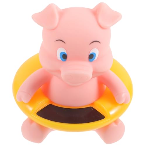 LIFKOME Badewannenthermometer für Junge Mädchen Elektronisches Cartoon Tier Design Schwein für Schwimmbad Badewanne und Aquarien Schwimmendes und Sicheres mit Temperaturmessung Einfach zu von LIFKOME