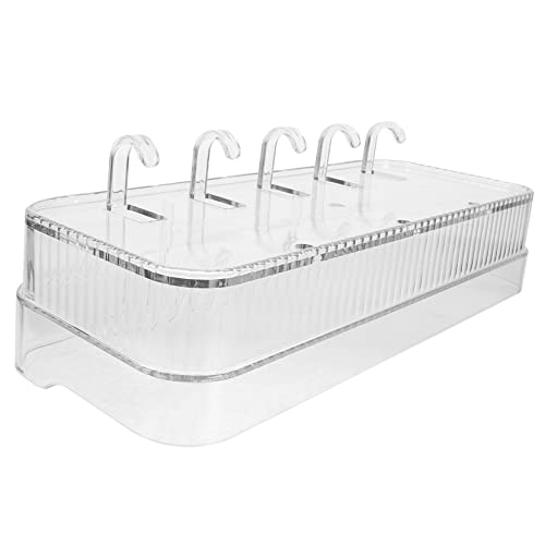 LIFKOME Wall-Mounted Hook Storage Rack Für Badezimmer Praktische Transparente Ablage Mit Schnellem Wasserablauf Bohren Für Handtücher Und Pflegeprodukte von LIFKOME