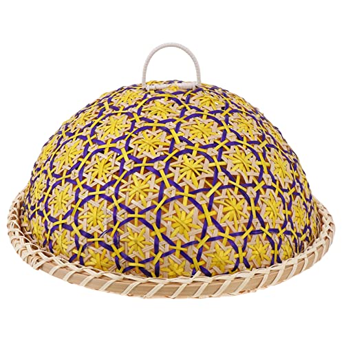 LIFKOME Gewebter Aufbewahrungskorb Für Zuhause Lebensmittelabdeckung Bambuskorb Aufbewahrungshalter Nahrungsaufbewahrungskorb LIFKOME Gewebter Aufbewahrungskorb Für Zuhause Lebensmittelabdeckung Bambuskorb Aufbewahrungshalter Nahrungsaufbewahrungskorb von LIFKOME