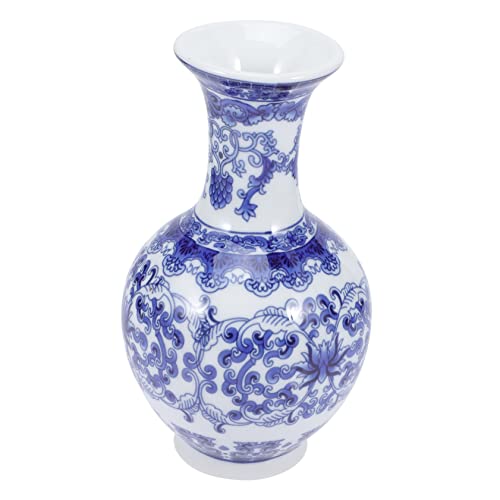 LIFKOME Blaue Und Weiße Porzellanvase Dekorative Vase Moderne Blumentöpfe Für Den Innenbereich Vintage Blumenvase Dekorative Blumenvase Verzinkte Vase Tischvase Keramik Jingdezhen Einfach von LIFKOME