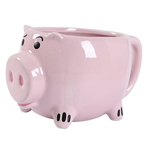 LIFKOME Schweine Kaffeetasse Keramik 401-500ml Cartoon Design Für Kinder Und Erwachsene Lustige Tierbecher Für Heißgetränke Für Zuhause Und Café von LIFKOME
