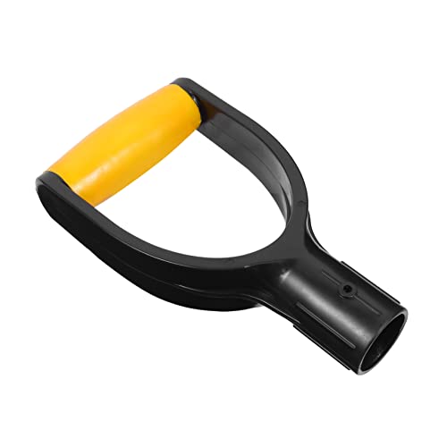 LIFKOME D Förmiger Innendurchmesser Kunststoff Schaufelgriff Langlebiger Griff für Schneeschaufel Grab und Rechenwerkzeuge Einfache Montage Robuste Gartenarbeitshilfe von LIFKOME