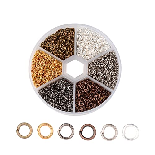 LIFKOME DIY Handgemachte Schmuckringe Öffnungsringe für Armbänder Ohrringe Verschiedene Farben Robuste Eisenringe für Bastelarbeiten und von LIFKOME