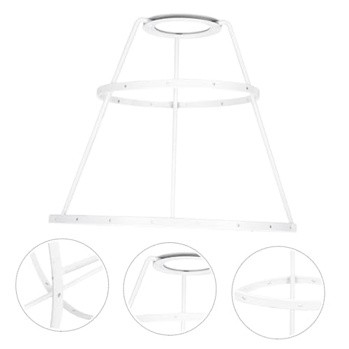 LIFKOME DIY Lampenschirmhalter aus Robustem Eisen Konischer Lampenschirmrahmen für Tischlampen Schreibtischlampen und Kronleuchter Rostfrei Formstabil für Individuelle Lampenschirme von LIFKOME