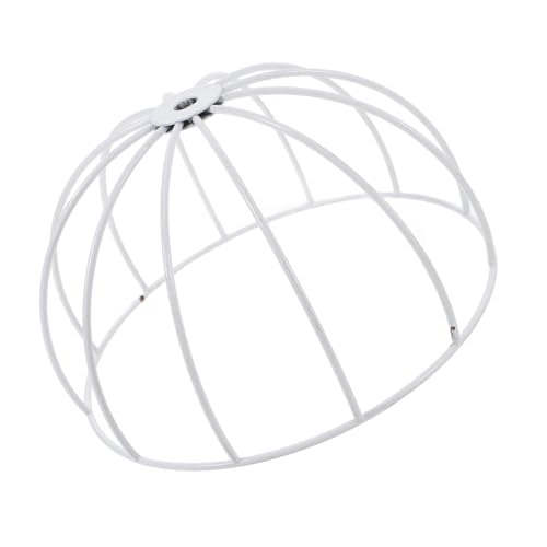 LIFKOME DIY Lampenschirmrahmen Metall Lampenhalterung Weiß Handgefertigt für Hängelampe und Nachttischlampe Vielseitig und Individuell Gestaltbar Dekorativer Eisen Lampenschirm für von LIFKOME