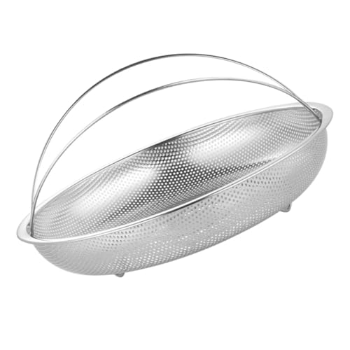 LIFKOME Dampfgarer für Reis und Gemüse Hochwertiger Siebkorb mit Feinem Lochdesign für Kochen und Waschen Robuste Kratzfreie Oberfläche von LIFKOME
