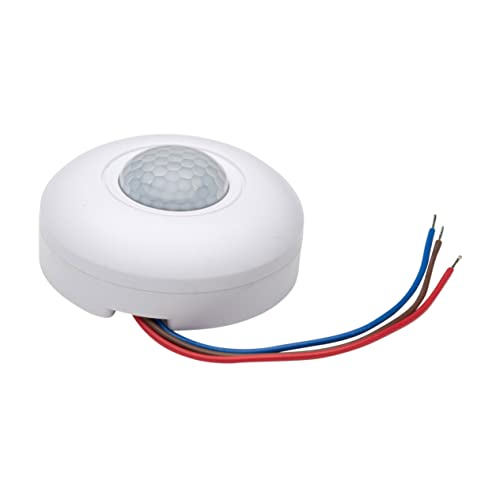 LIFKOME Decken Bewegungsmelder Acv Infrarot Sensor für Innenbeleuchtung Geeignet für Garage Flur Schule und Erkennung Installieren von LIFKOME