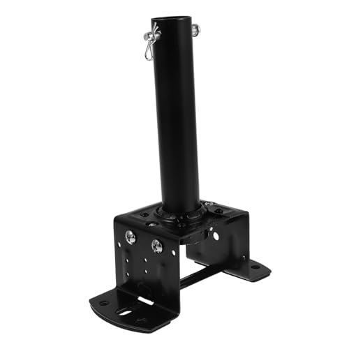 LIFKOME Deckenventilator Montagehalterung mit Stange Universelles Zubehör für Deckenleuchten und Ventilatoren Schwarz Stabil und Installieren von LIFKOME