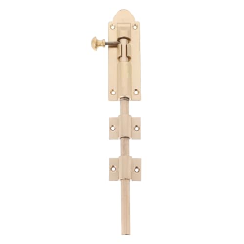 LIFKOME Dickwandiger Messing Türriegel Bolzenriegel für Holztüren Oberflächenmontage Robuste Verriegelung Vielseitig Vertikal oder Horizontal Montierbar Zuverlässiger Schutz für von LIFKOME