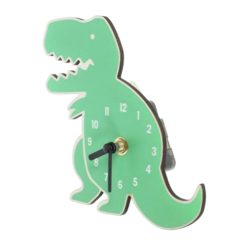 LIFKOME Dinosaurier-Uhr lernuhr Kinder kinderlernuhr kinderzimmer Uhr kinderzimmer zubehör Wall Clocks kinderzimmermöbel nordisch Wanduhr dekorative Uhr schmücken Büro Nachttischuhr Holz von LIFKOME