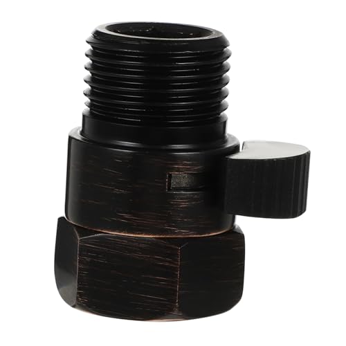 LIFKOME Duschkopf Absperrventil Schwarz Flow Control Ventil Wasser Druckminderer Handbrause Zwischenstück Für Dusche Bidet Sprayer Einfach Installation von LIFKOME