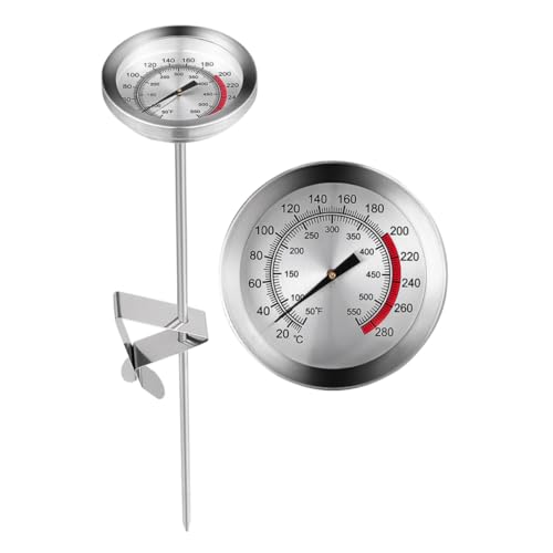 LIFKOME Edelstahl Clip Küchenthermometer mit Temperatursonde Leichtes Grill Fleischthermometer für Bbq Kaffee Milch und Frittierte Speisen Vielseitig Einsetzbar für Zuhause und Outdoor LIFKOME Edelstahl Clip Küchenthermometer mit Temperatursonde Leichtes Grill Fleischthermometer für Bbq Kaffee Milch und Frittierte Speisen Vielseitig Einsetzbar für Zuhause und Outdoor von LIFKOME