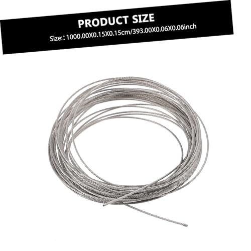 LIFKOME Edelstahl Drahtseil Rostfrei Stabiles Stahlkabel für Geländer Wäscheleine und Gartendeko Korrosionsbeständig Hitze Verschleißfest Vielseitig Einsetzbar für Outdoor und DIY LIFKOME Edelstahl Drahtseil Rostfrei Stabiles Stahlkabel für Geländer Wäscheleine und Gartendeko Korrosionsbeständig Hitze Verschleißfest Vielseitig Einsetzbar für Outdoor und DIY von LIFKOME