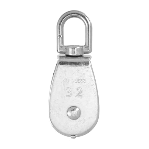 LIFKOME Edelstahl Einzelschlaufe Umlenkrolle Traglast Stahlseil Zugrolle Pulley für Hebevorrichtung mit Rostfreiem Verschleißfestem Material und Vibrationsarmem Design von LIFKOME