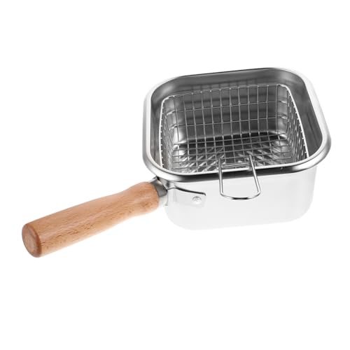 LIFKOME Edelstahl Fritteuse mit Korb Tragbarer Deep Frying Pot für Herd Fettarmes Braten Leicht zu Reinigen für Küche Camping und Outdoor Langlebig Spritzarmes Kochen LIFKOME Edelstahl Fritteuse mit Korb Tragbarer Deep Frying Pot für Herd Fettarmes Braten Leicht zu Reinigen für Küche Camping und Outdoor Langlebig Spritzarmes Kochen von LIFKOME