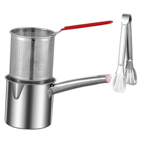 LIFKOME Edelstahl Frittierpfanne Tiefenfritteuse Küchenfritteuse Multifunktional für Gemüse Hähnchen Zwiebelringe Leicht zu Reinigen für Haushalt und Gastronomie LIFKOME Edelstahl Frittierpfanne Tiefenfritteuse Küchenfritteuse Multifunktional für Gemüse Hähnchen Zwiebelringe Leicht zu Reinigen für Haushalt und Gastronomie von LIFKOME