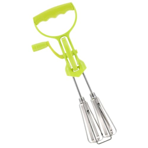 LIFKOME Edelstahl Handkurbel Eiermixer Multifunktionaler Küchenmixer Praktisches Handrührgerät Ergonomischer Küchenhelfer Zum Mischen Schlagen Für Backen Kochen von LIFKOME