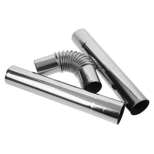 LIFKOME Edelstahl Kaminrohr Teilig Hitzebeständig Robustes Abgasrohr für Holzofen und Gaswandkamin Einfache Installation Kompatibel mit Outdoor Ofenzubehör Rohre und Bogen von LIFKOME