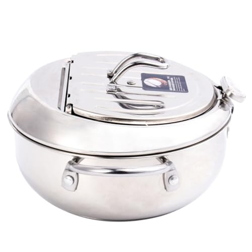 LIFKOME Edelstahl Mini Fritteuse mit Thermometer und Ölfilterdeckel Temperaturkontrollierter Haushaltsfrittiertopf Kompatibel mit Induktions Gaskochfeld Langlebiger Antihaftbeschichteter LIFKOME Edelstahl Mini Fritteuse mit Thermometer und Ölfilterdeckel Temperaturkontrollierter Haushaltsfrittiertopf Kompatibel mit Induktions Gaskochfeld Langlebiger Antihaftbeschichteter von LIFKOME