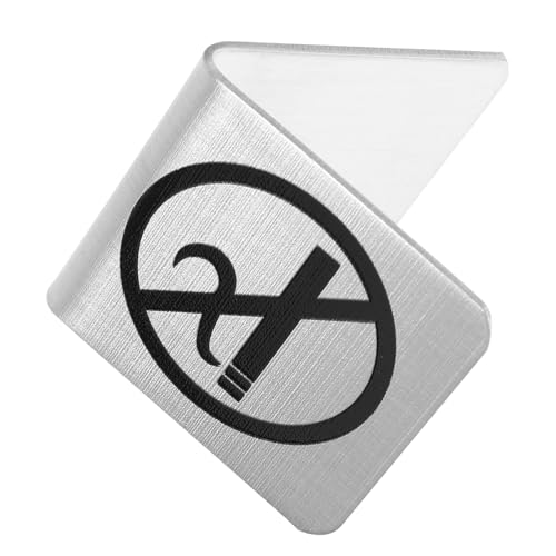 LIFKOME Edelstahl No smoking Tischschild Rostfrei Korrosionsbeständig Kompakt Leicht zu Reinigen Nichtraucher Warnschild für Restaurant Büro Zuhause Konferenzraum Platzsparend Langlebig LIFKOME Edelstahl No smoking Tischschild Rostfrei Korrosionsbeständig Kompakt Leicht zu Reinigen Nichtraucher Warnschild für Restaurant Büro Zuhause Konferenzraum Platzsparend Langlebig von LIFKOME