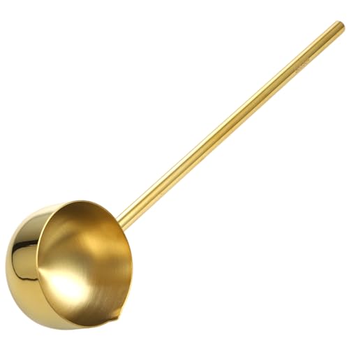 LIFKOME Edelstahl Schöpfkelle mit Langem Griff Hitzebeständig Ergonomisch für Küche und Garten Multifunktionaler Servierlöffel Robust für Wasser Suppe Reis für Haushalt und Gastronomie von LIFKOME